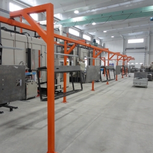 automatic powder coating line