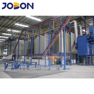 vertical powder coating line